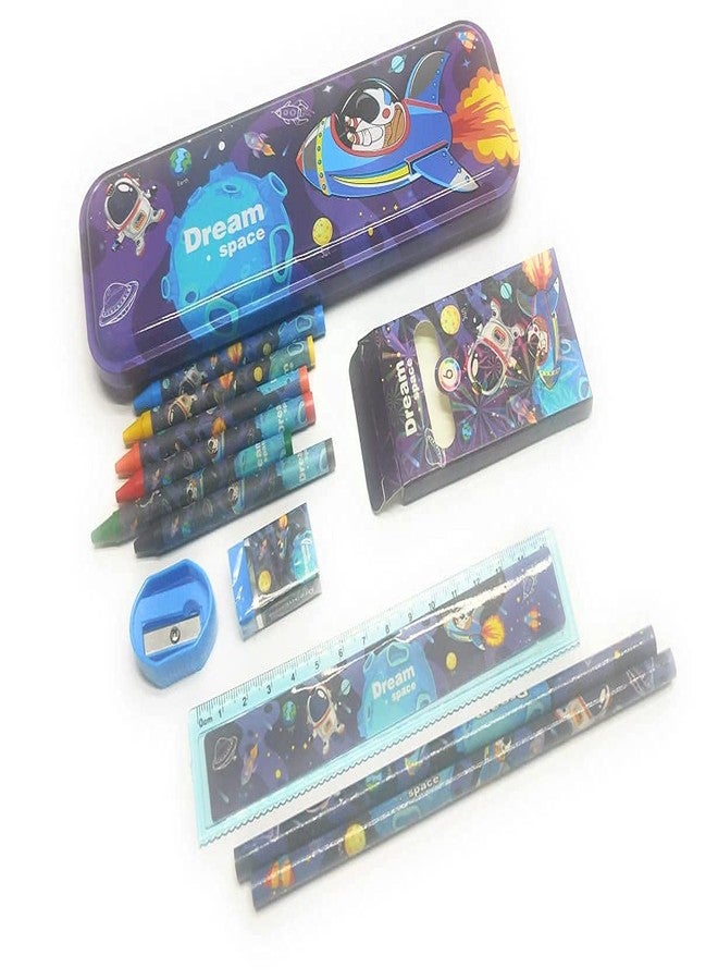 Tera13 TERA 13 Space Theme Stationary Set for Boys (1 Pcs) - Pencil, Eraser, Sharpener for Kids - Return Gifts, Stationary Items, Kit - Image 4